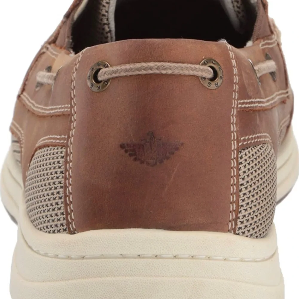Dockers Mens Beacon Genuine Leather Casual Classic Boat Shoe with NeverWet
